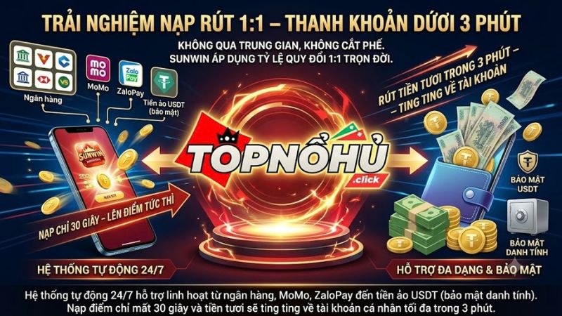 Hệ thống nạp rút tiền no hu nhanh chóng qua ví điện tử và USDT Hệ thống nạp rút tiền no hu nhanh chóng qua ví điện tử và USDT
