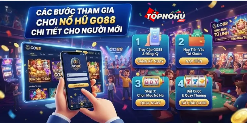Các bước tham gia chơi Nổ Hũ GO88 chi tiết cho người mới