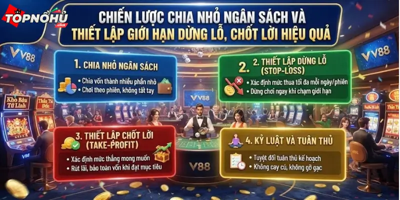 Chiến lược chia nhỏ ngân sách và thiết lập giới hạn dừng lỗ, chốt lời hiệu quả