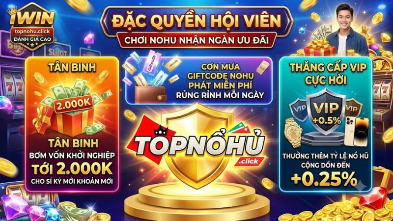 Cơn mưa giftcode và khuyến mãi nổ hũ siêu hời dành cho hội viên IWIN Cơn mưa giftcode và khuyến mãi nổ hũ siêu hời dành cho hội viên IWIN