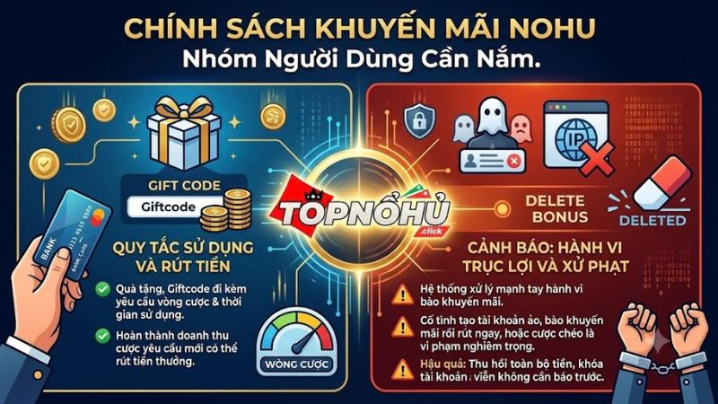Điều kiện nhận và rút tiền khuyến mãi từ cổng game nohu Điều kiện nhận và rút tiền khuyến mãi từ cổng game nohu