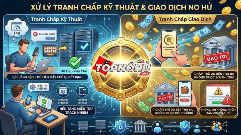 Hướng dẫn xử lý sự cố kỹ thuật và giao dịch hệ thống No Hu