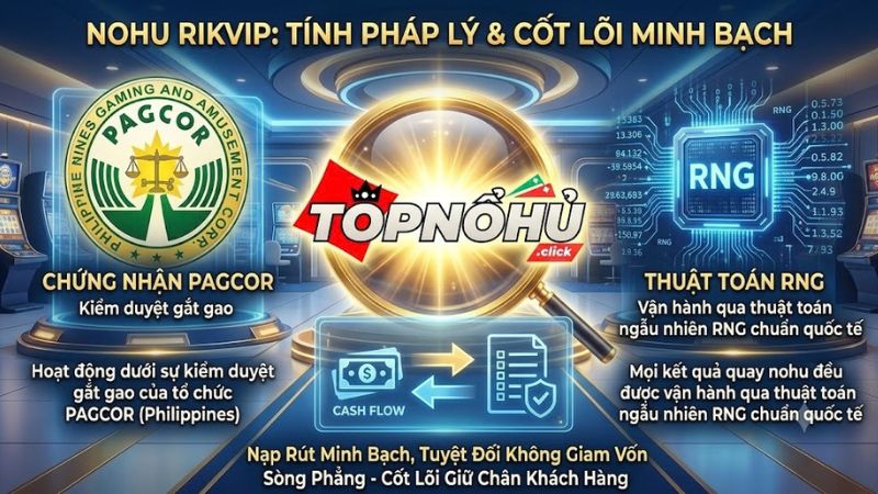 Tính pháp lý và độ minh bạch của cổng game nổ hũ Rikvip