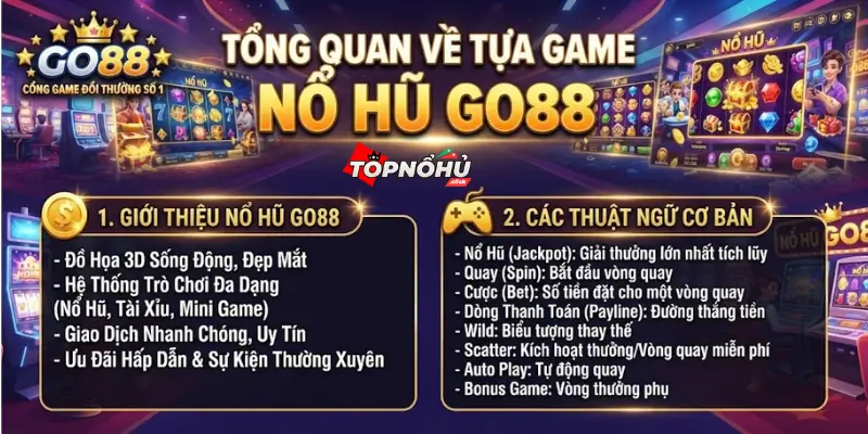 Tổng quan về tựa game Nổ Hũ GO88 và những thuật ngữ cơ bản